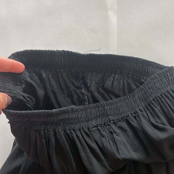 COPY - Ethnic Wear Handmade Indian Ultra Wide Leg Pants Embroidered stretchy on… - Picture 6 of 12